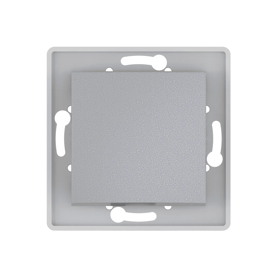 CADUCEUS ALING PRESTIGE Single-Pole Concealed Switch 10AX, 250V, Silver, Art. 6007.S