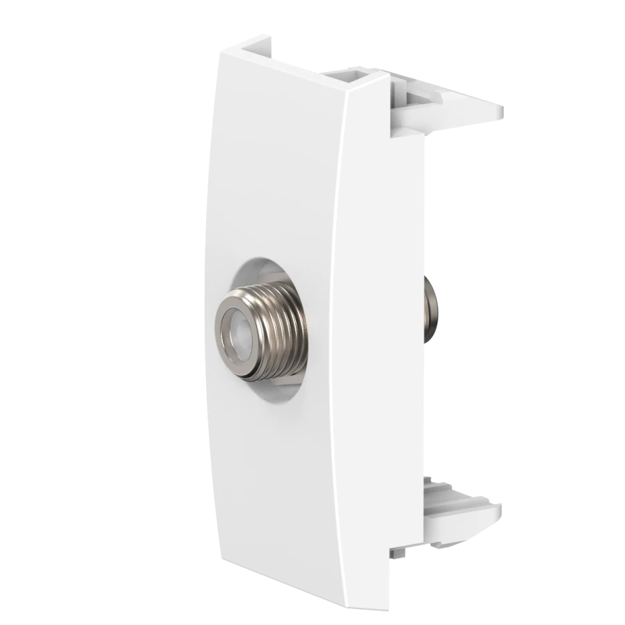 CADUCEUS ALING MODE Hidden Installation Satellite TV Socket F/F, 1M, White, Art. 6625.0