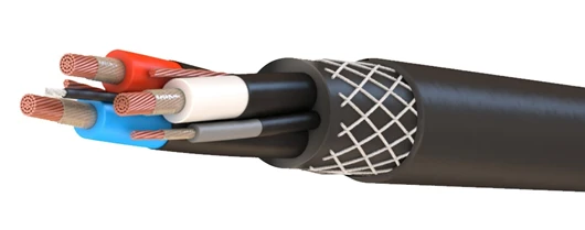 Flexible Power Cable with Copper Conductors, Rubber Insulation, 1140V KGESU