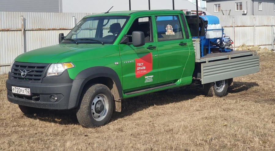 وحدة التعقيم البيطرية المتنقلة، PVDU-P2 في شاحنة UAZ-236022