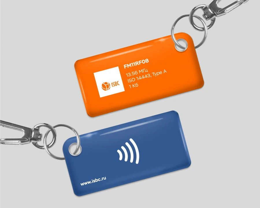ISBC® Keychain with Integrated FM11RF08 Chip