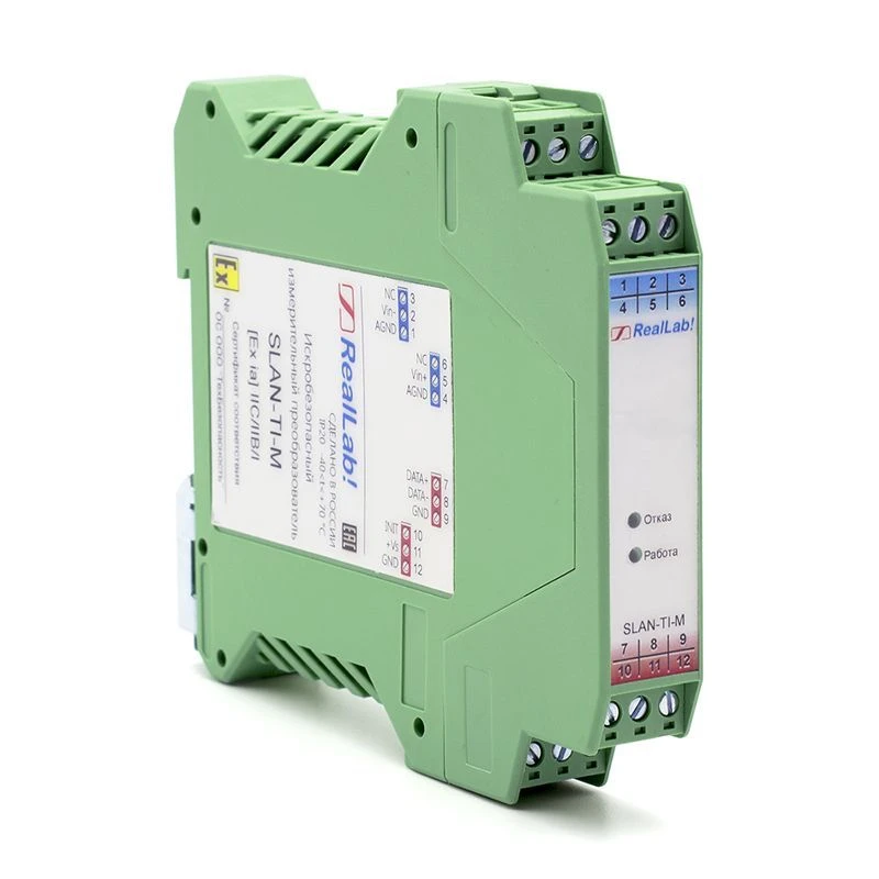 محول الإشارة الحرارية الآمن من SLAN-TI-M مع مخرج RS-485 (مودبوس RTU)