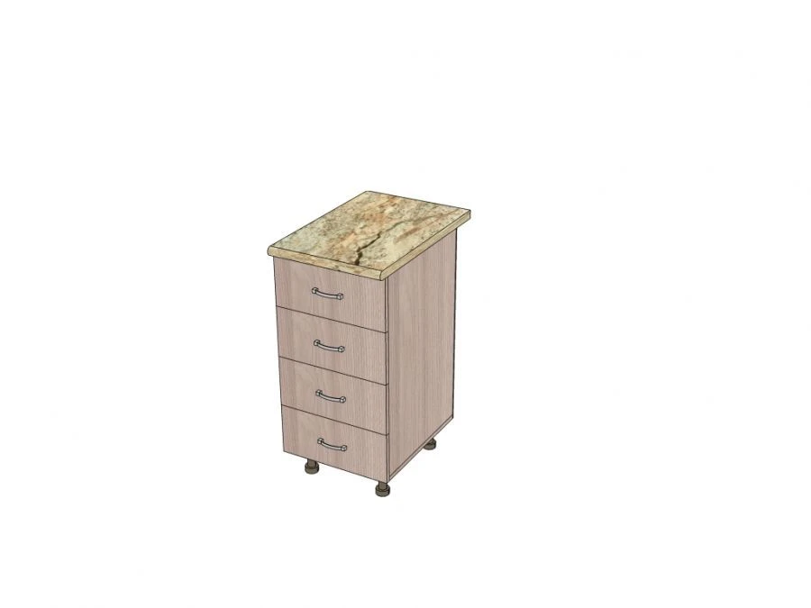 طاولة عمل مطبخ مع أدراج - تصميم كلاسيكي