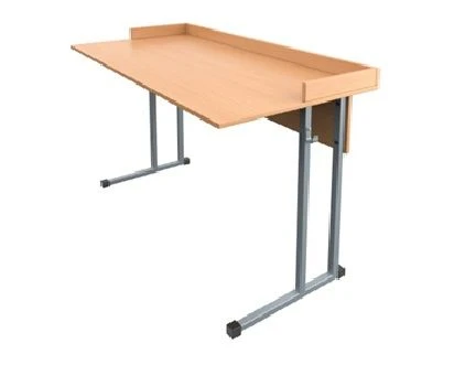 Adjustable Two-Seat Laboratory Desk for Physics and Biology