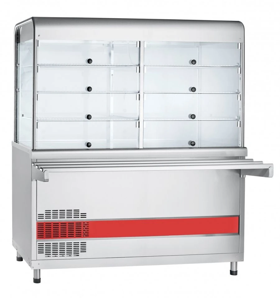 High-Temperature Refrigerated Display Case with Neutral Cabinet PВВ(Н)-70КМ-С-01-НШ