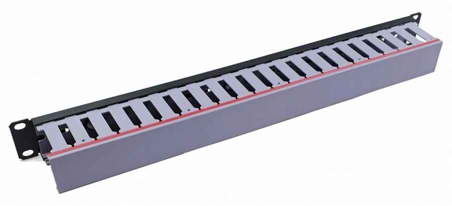 Horizontal Cable Organizer with Plastic Cover