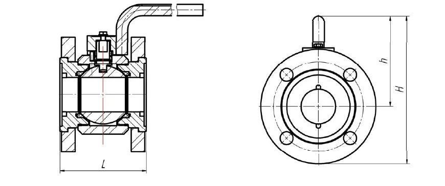 Ball Valve Flanged KSH DN 10-1400 PN 1.6-25 MPa