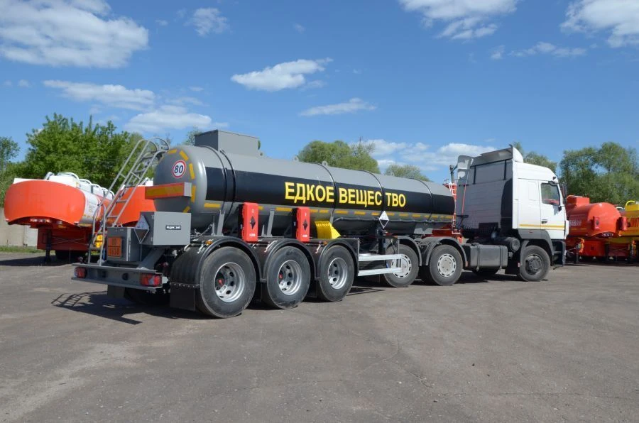 Round Tank Semi-Trailer for Transporting Toxic Substances, Model PPC-3/6-3/12-23, Modification 9153-0000010