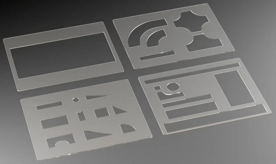 قوالب الأشكال الهندسية للرسم، النموذج A8