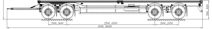 Loading Platform Trailer 843442 with Container Locks