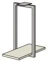 Wooden Wall-Mounted Computer Case Stand - Rio Base Set