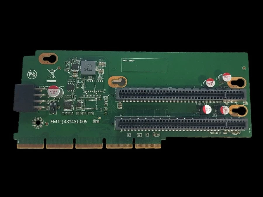 لوحة توسيع Riser للخادم مع فتحتين PCIe 4.0 - EMTЦ.431431.005