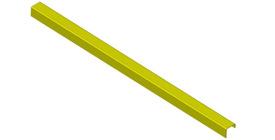 Vertical Post Edging for Driver's Partition - Component 529220-7802382-60