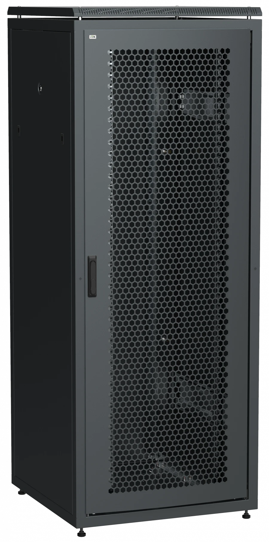 LINEA N 42U Floor-standing 19" Rack Cabinet 800x800mm Metal Black
