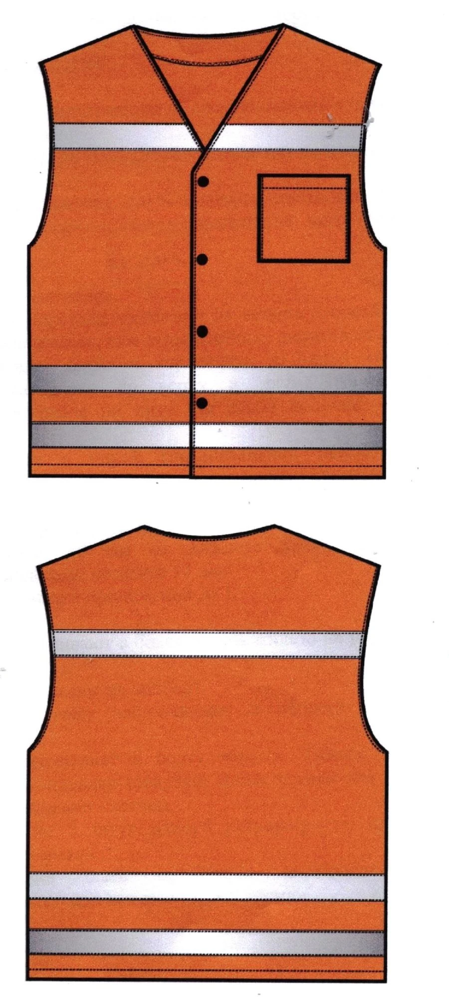 Women's High-Visibility Safety Vest, Model C1