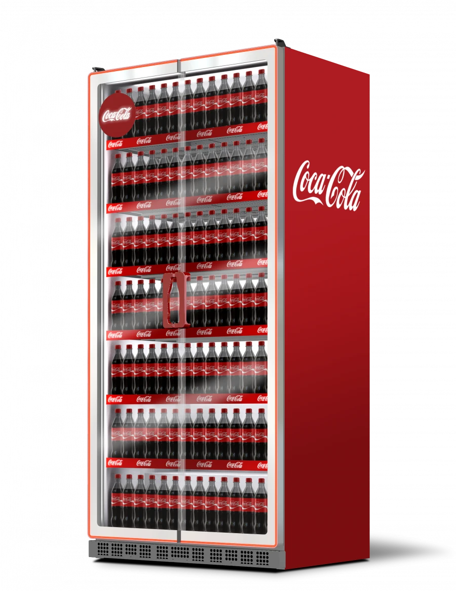 Refrigerated Display Case for Beverages and Food, Model ICOOL2-1000 HD [R290] C