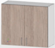طقم أثاث مطبخ - واجهة MDF متينة بحواف PVC 16 مم