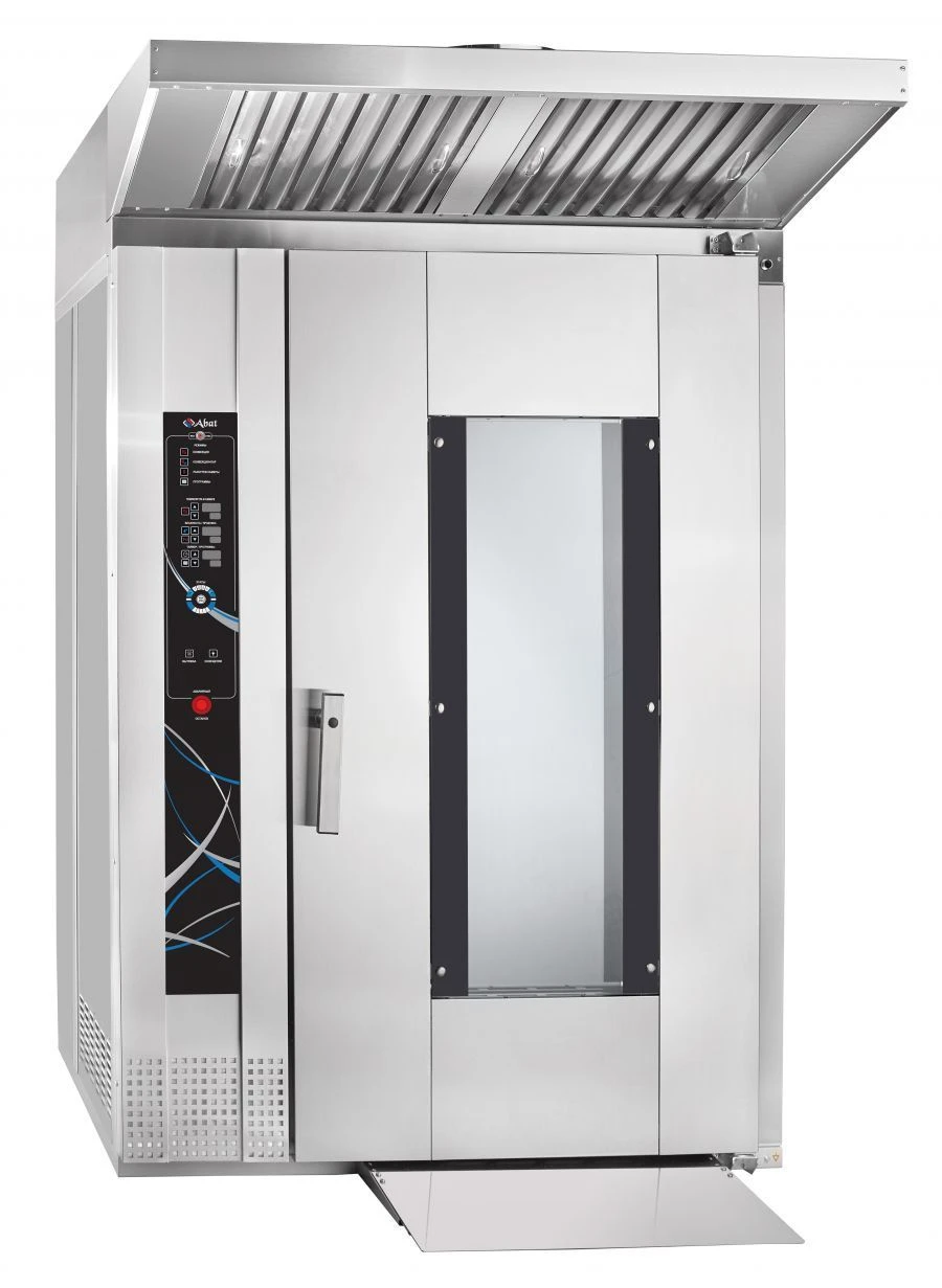 فرن الخبز الدوار RPSH-16-2/1L مع عربة عالمية (TSHG-16-01، 16 مستوى 600x400)