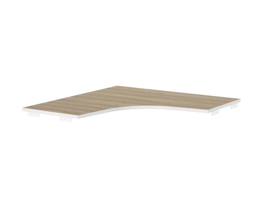 Left Corner Tabletop 1250mm (Side Length 550mm), Model CLF105SX