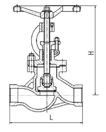 صمام إغلاق وتنظيم فولاذي KZR DN 6-600