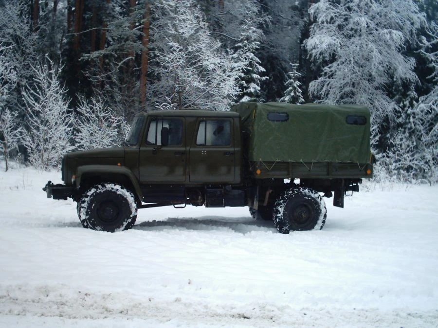 شاحنة ذات مقاعد مزدوجة 6 على منصة GAZ-33086 - النموذج 3897-0000010-29