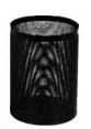 Low Perforated Paper Bin with Ashtray 250