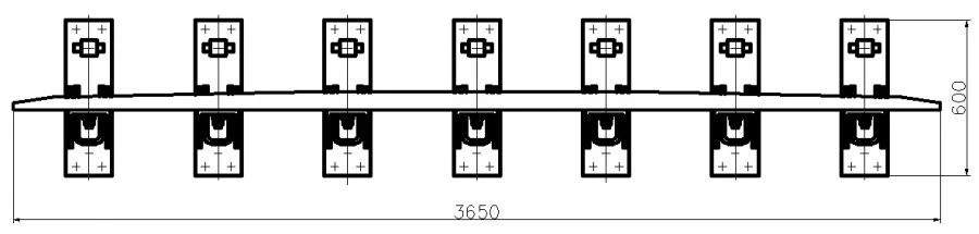 كاونترريل من ملف SP850 مع مجموعة كاملة من الوسائد والتثبيتات لمفترقات M.P. 380.00