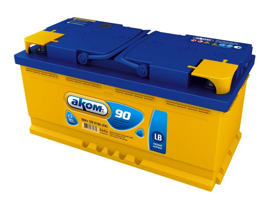 Lead-Acid Starter Battery 6СТ-90VL Akom LB Euro