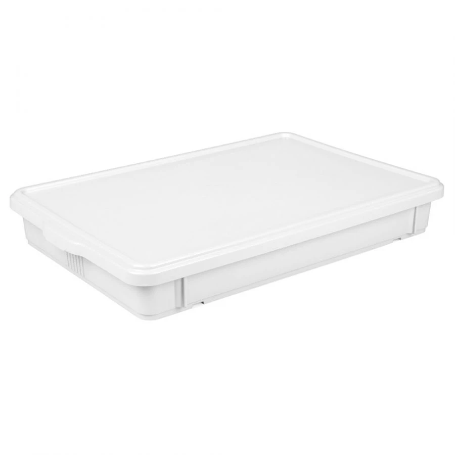 Versatile Dough Tray with Lid - White, 665x440x90mm