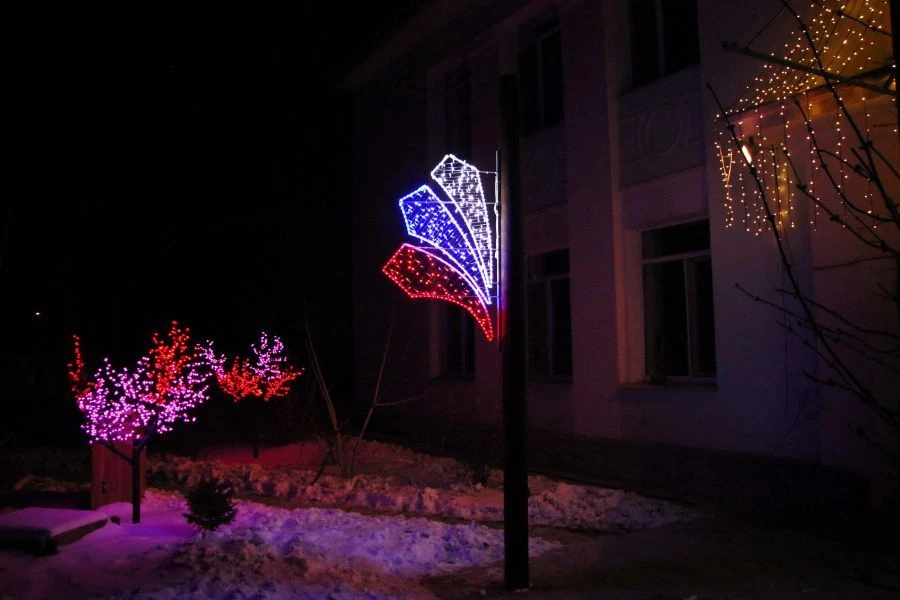 لوحة إضاءة LED خارجية زخرفية "ستياجي" - 220 فولت، 24 فولت، 12 فولت