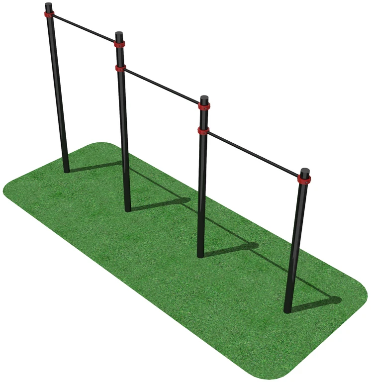 Adjustable Multi-Level Pull-Up Bars for High-Bar Testing
