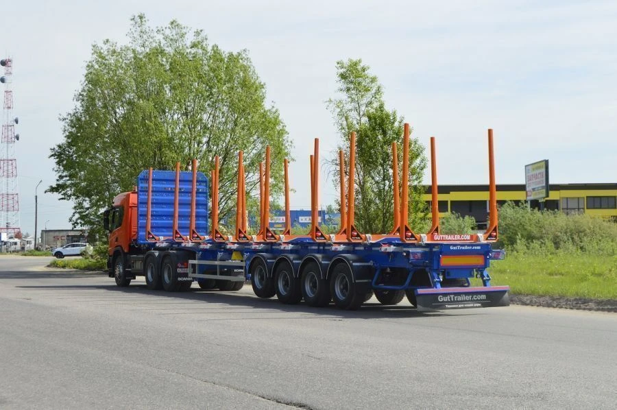 مقطورة نقل الأخشاب رباعية المحاور TSA-544