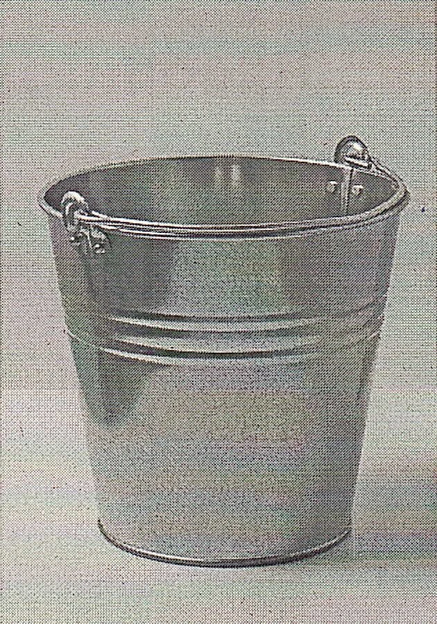 Galvanized Bucket 5L with Riveted Handles