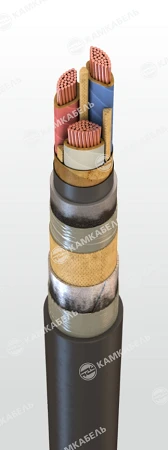 Power Cable with Copper Conductors and Fire-Resistant Insulation