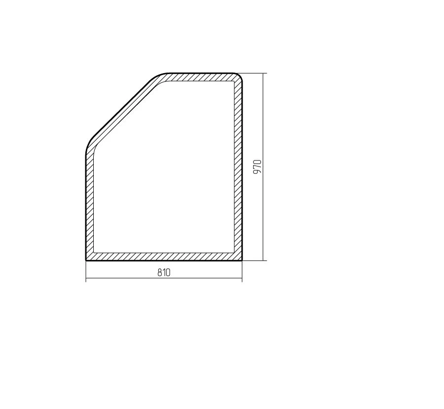 Partition Glass for LIAS Bus Side Glazing 529220-7803062