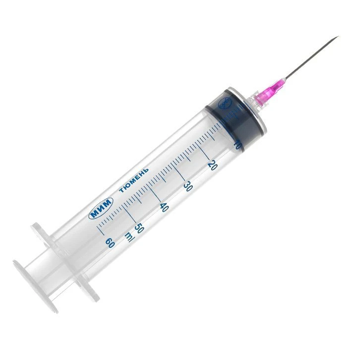 Sterile Single-Use Syringe, Three-Part, 50 ml Capacity for Syringe Pumps