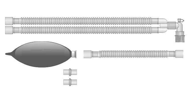 Breathing Device for Anesthesia and Resuscitation Equipment - Version A