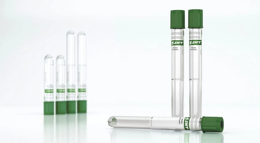 ZMT Vacuum Tube for Venous Blood Collection with Sodium Heparin and Separation Gel