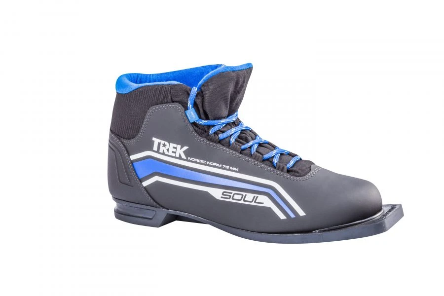أحذية التزلج TREK Soul3 سوداء مع شعار أزرق NN75