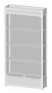 حافظة عرض ألمنيوم 1000x300x2000 مم