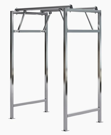 Hanging Rack for Carcasses, 2 Crossbars, 2 Vertical Supports 1000x1000x2000 mm