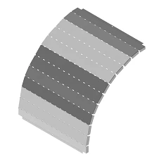Vertical Hinged Corner Cover KL 000x000 ZL, 100x40 mm to 600x200 mm