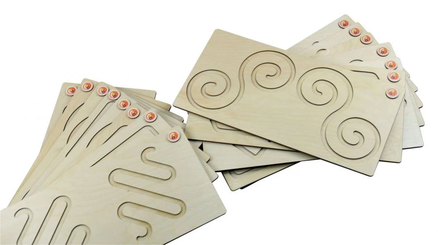 Set of 14 Hemisphere Boards for Brain Development