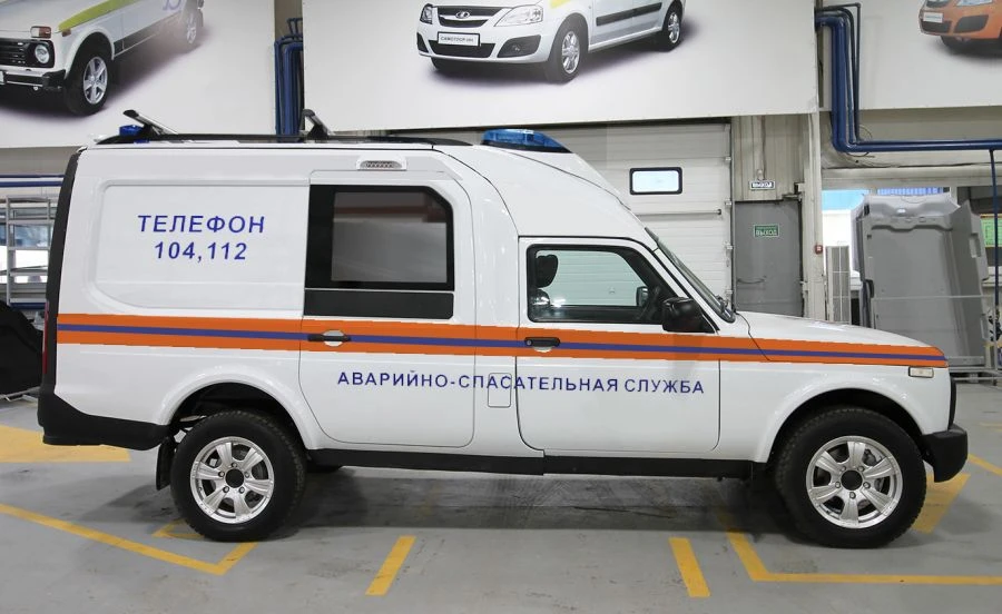 سيارة شرطة معدلة NV210F على قاعدة LADA NIVA نوع 21
