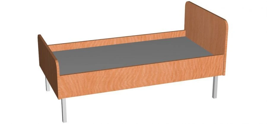 Children's Single Bed with Metal Legs for Kids (Art. 50046-048)