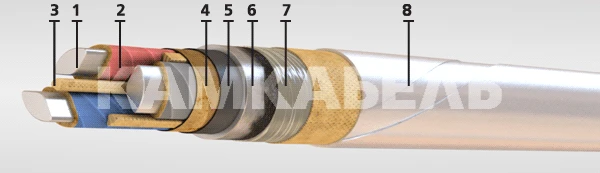 Power Cable CASBG - Aluminum Conductors, Lead Sheathed