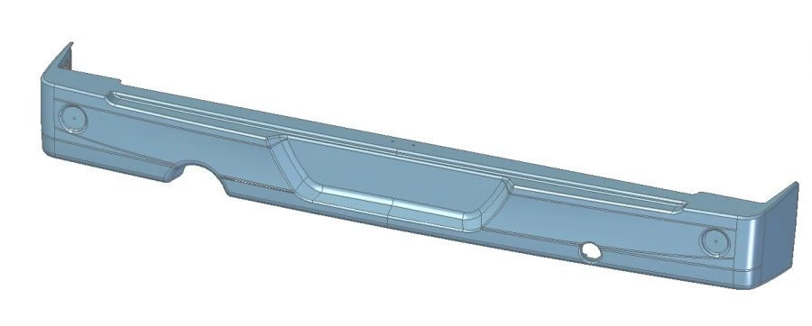Rear Bumper for LiAZ 525660 Bus (Component No. 525660-2804020)