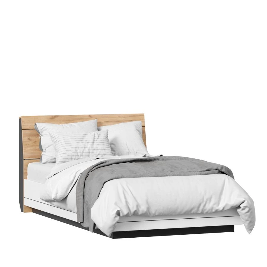 Urban LD.528020.000 Bed 1200x2000 Export (Golden Oak/Black/White/Pink)