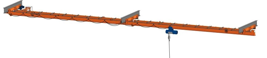 Electric Single-Girder Overhead Cranes for Lifting Loads up to 10 Tons