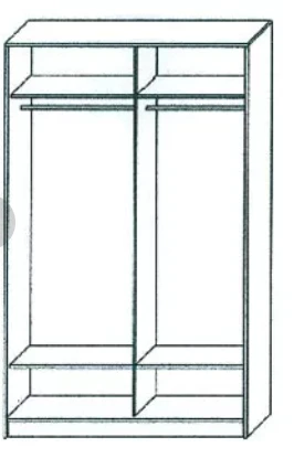 Open Wardrobe for Clothing Storage in Public Cloakrooms RL 02/13